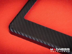 License Plate Frame - 100% Genuine Carbon Fiber